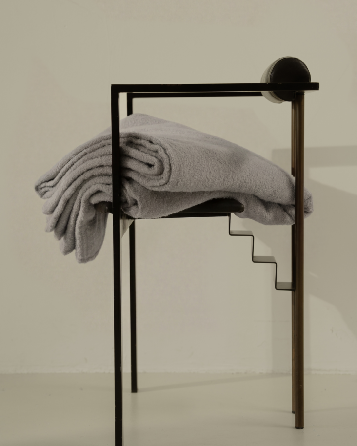 Bouclé Bedcover – Concrete Grey
