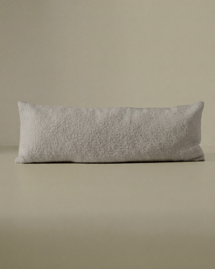 Bouclé Pillowcase – Concrete Grey