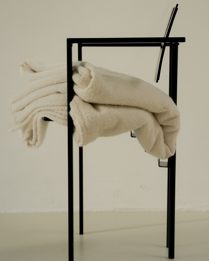 Bouclé Bedcover - Limestone
